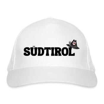 Südtirol - Bio-Baseballkappe - Weiß - Vorne