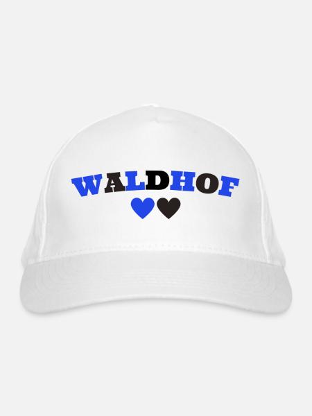 Waldhof Mannheim Herz - Bio-Baseballkappe - Weiß