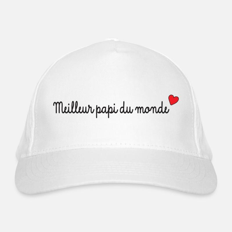 meilleur papi du monde Casquette classique bio