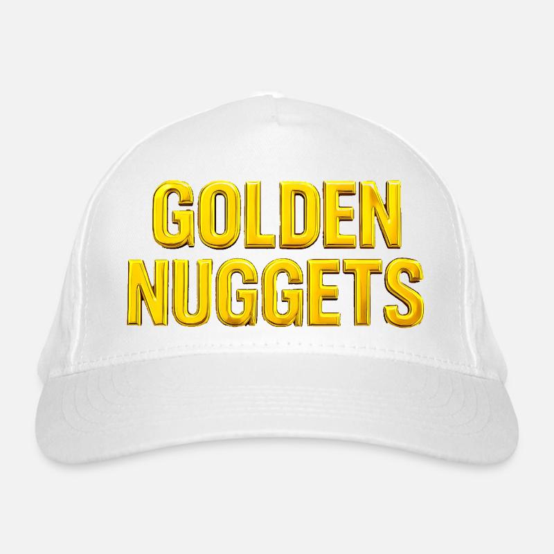 Texte 3D Gold Nuggets Casquette classique bio