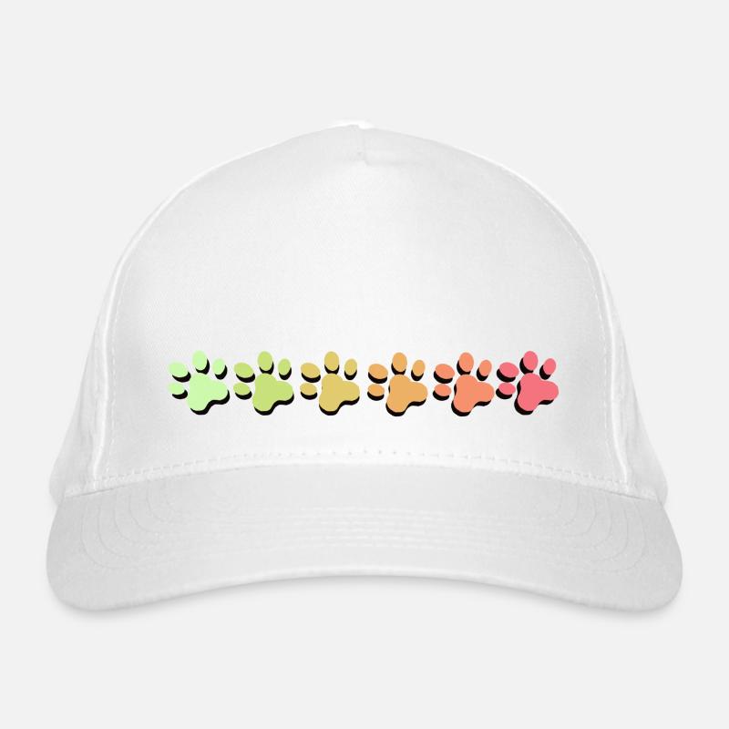 Paw Gradient Pastel Organic Baseball Cap