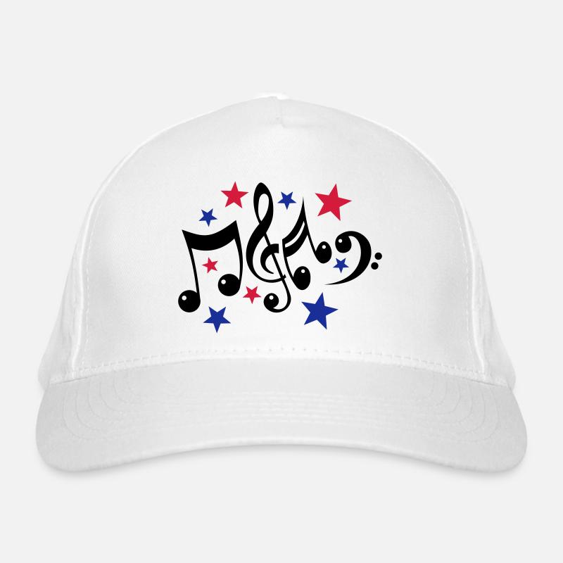 notes de musique et 3c étoiles Casquette classique bio