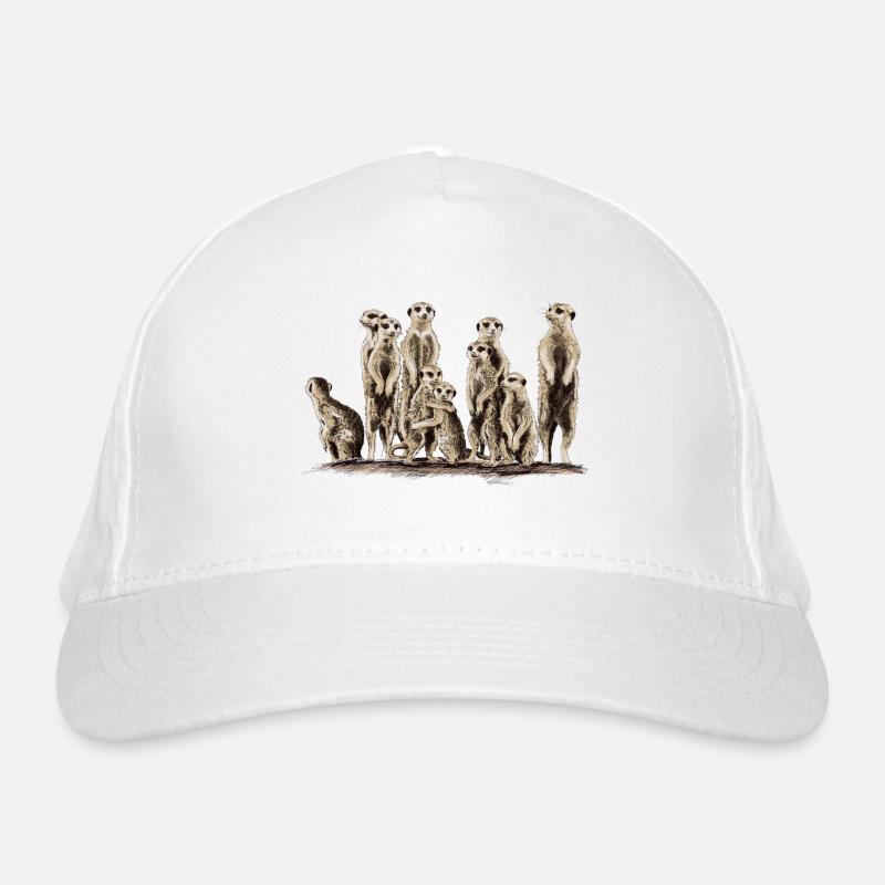 Erdmännchen Bio-Baseballkappe
