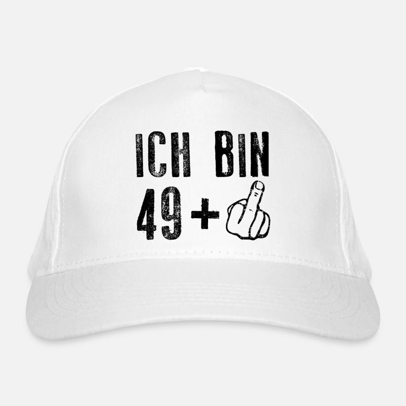 50. Geburtstag Ich Bin 49+ Bio-Baseballkappe