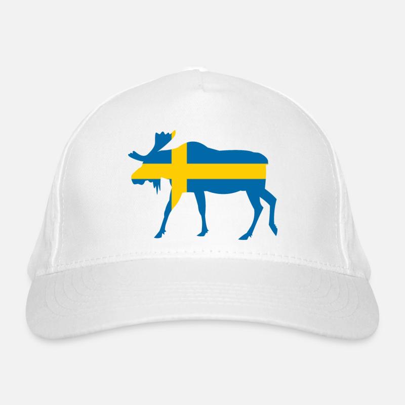 Elk Suède Drapeau Vacances Casquette classique bio