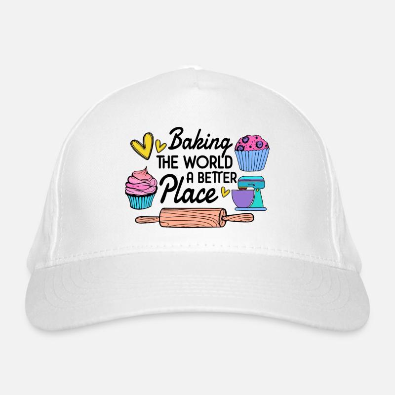 Baking Baker Baker Bakery Confectionery Cake Organic Baseball Cap