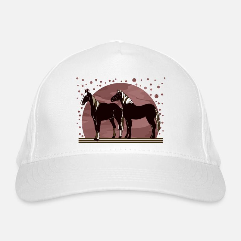 Pferde Bio-Baseballkappe