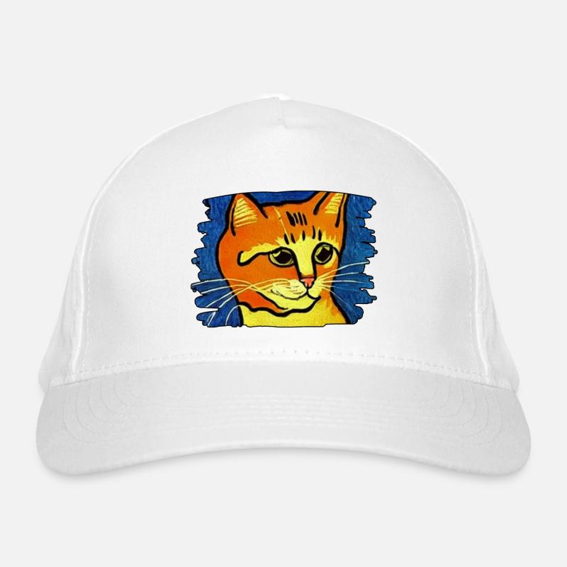Orange Cat Organic Baseball Cap