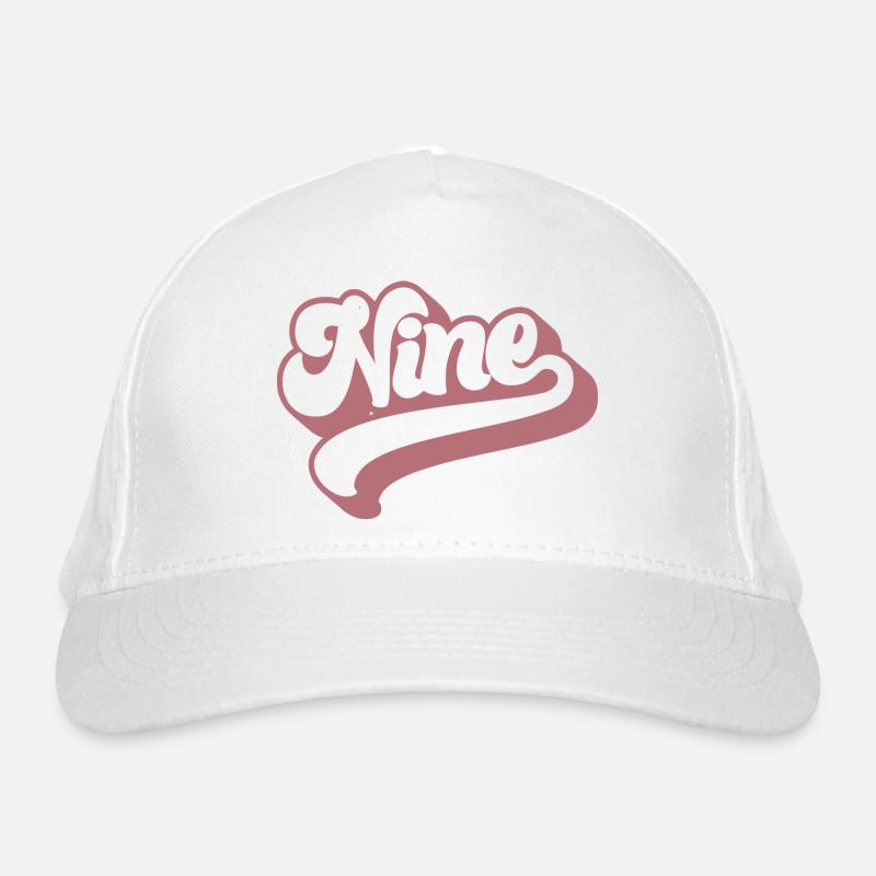 Neuf 9e anniversaire pour les filles de 9 ans Casquette classique bio