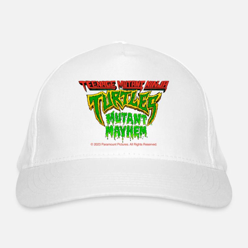 TMNT Mutant Mayhem Logo - Casquette classique bio - blanc