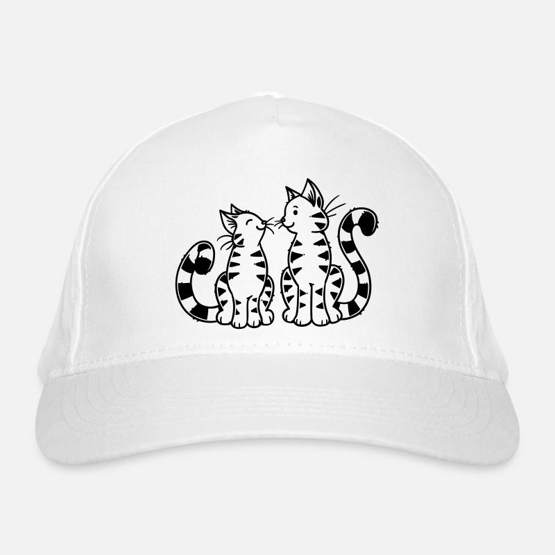 Cartoon Kitten Bio-Baseballkappe
