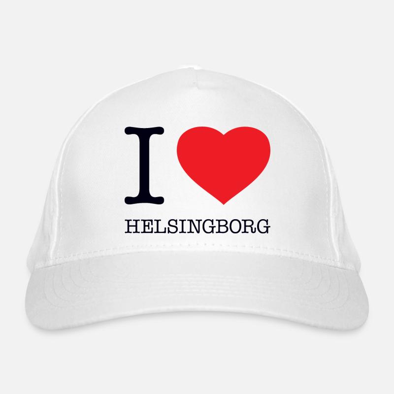 I LOVE HELSINGBORG Organic Baseball Cap