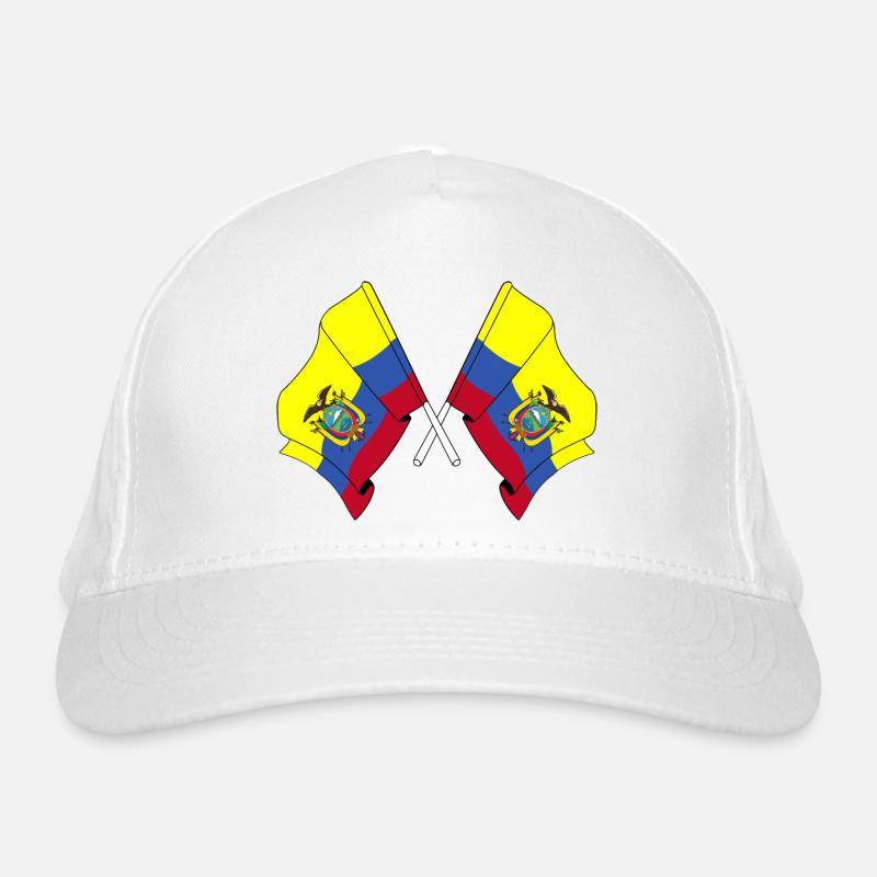 Flaggen querten Ecuador Bio-Baseballkappe