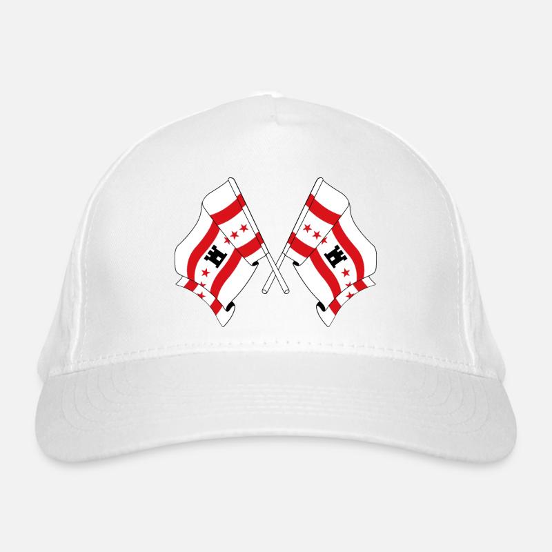 Deux drapeaux de la province de Drenthe Casquette classique bio