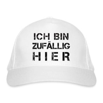 I'm here by chance - Organic Baseball Cap - white - Front