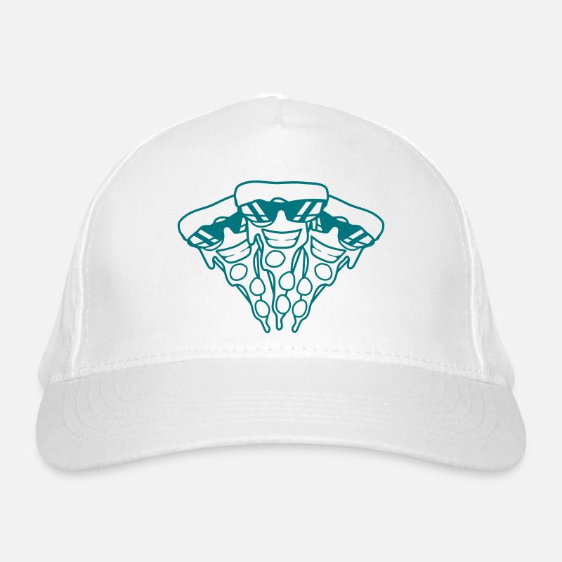 Trois Pizza Salami Party Restauration Rapide 3 Amis Équipe Casquette classique bio