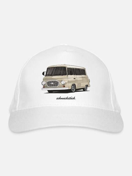Barkas B1000 // Illustration - Bio-Baseballkappe - Weiß
