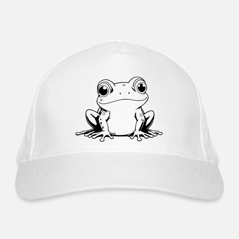 Frosch Umrisse Bio-Baseballkappe