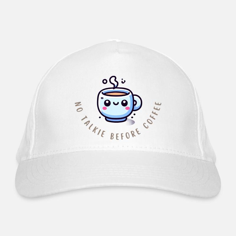 Coffee First – Witziges Kaffee Shirt Bio-Baseballkappe