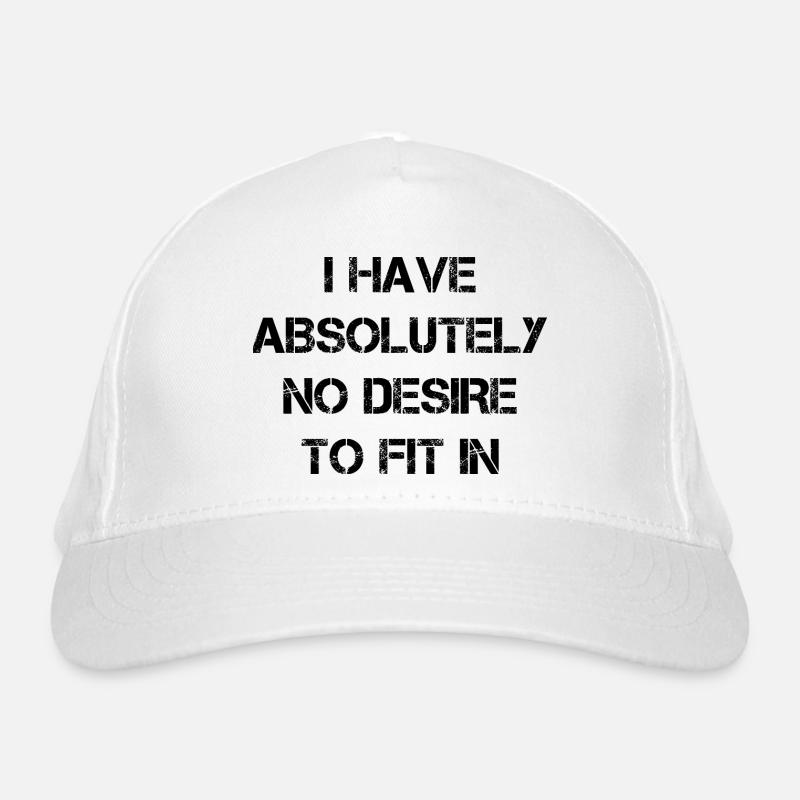 Je n’ai absolument aucune envie de m’intégrer Casquette classique bio