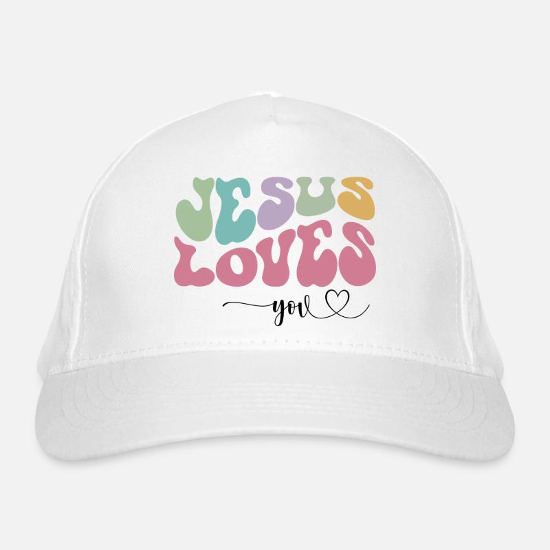 Jésus t’aime Casquette classique bio