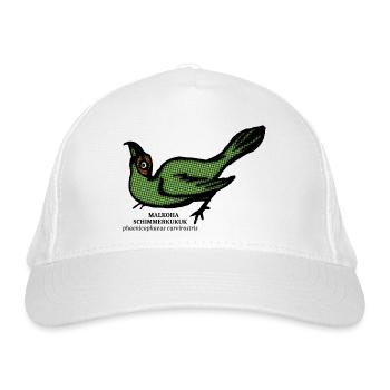 Malkoha coucou curvirostris forêt tropicale oiseau rétro - Casquette classique bio - blanc - Devant