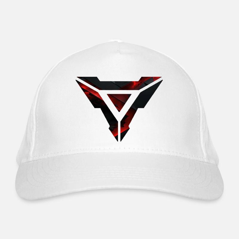 Futuristic Geometric Burst Design Organic Baseball Cap