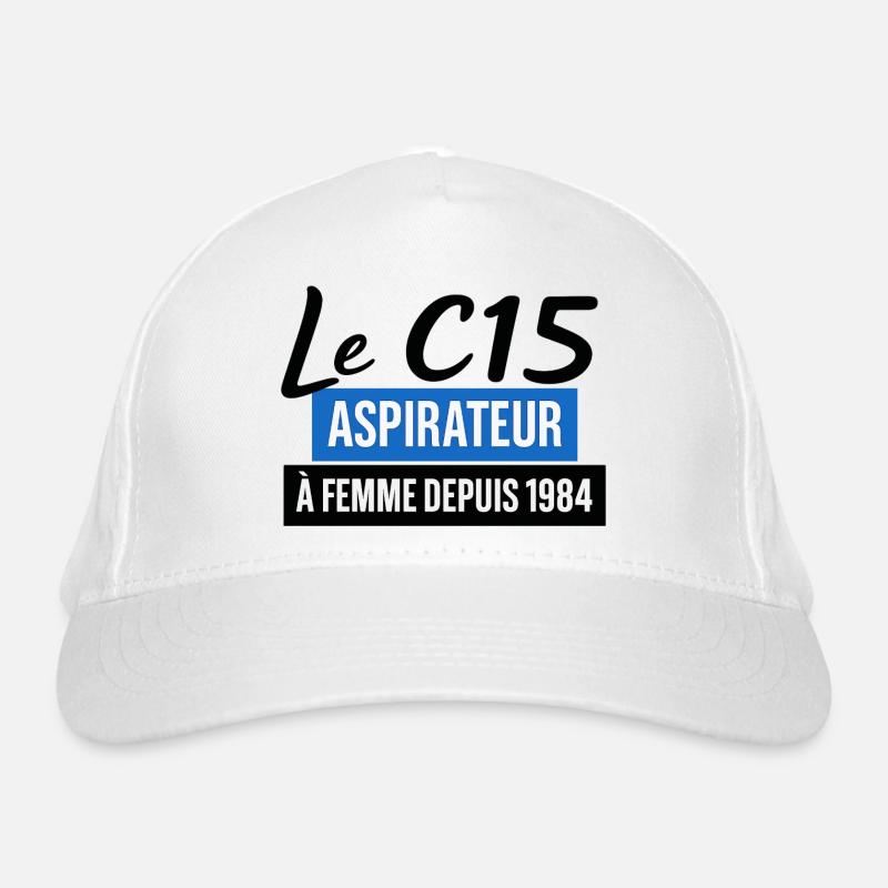 C15 - Organic Baseball Cap - white