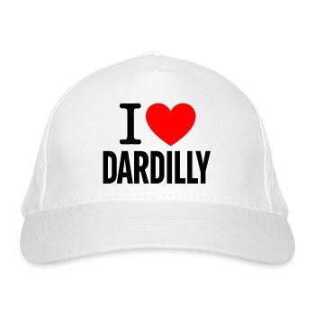 I LOVE DARDILLY Modell zum Bedrucken von allem - Bio-Baseballkappe - Weiß - Vorne