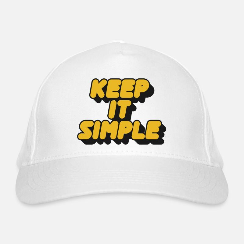 Keep It Simple Retro Bold Bio-Baseballkappe