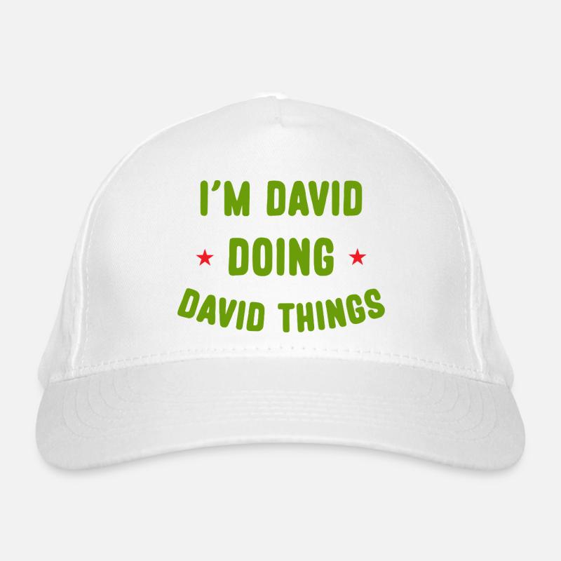 Ich bin David Doing David Things Lustige Zitate Bio-Baseballkappe