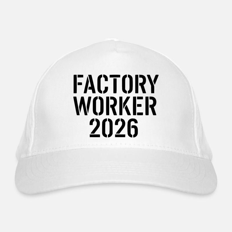 Ouvrier d’usine 2026 – forte motivation industrielle Casquette classique bio