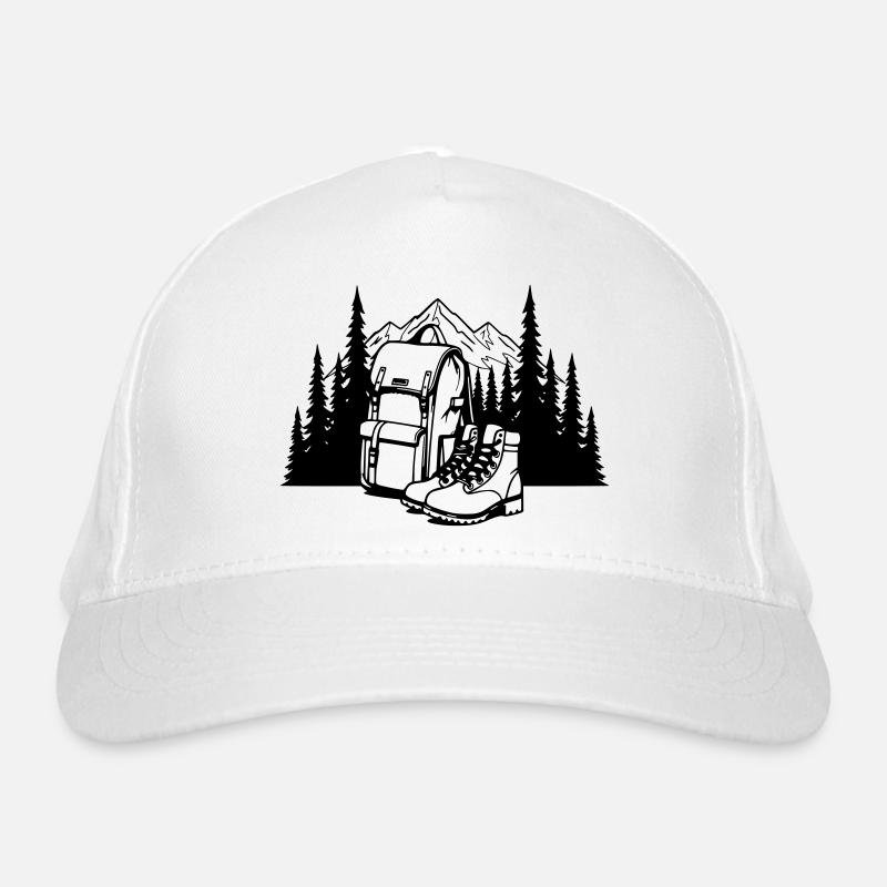 Absolut schwarz, wo alles anfängt - Bio-Baseballkappe - Weiß