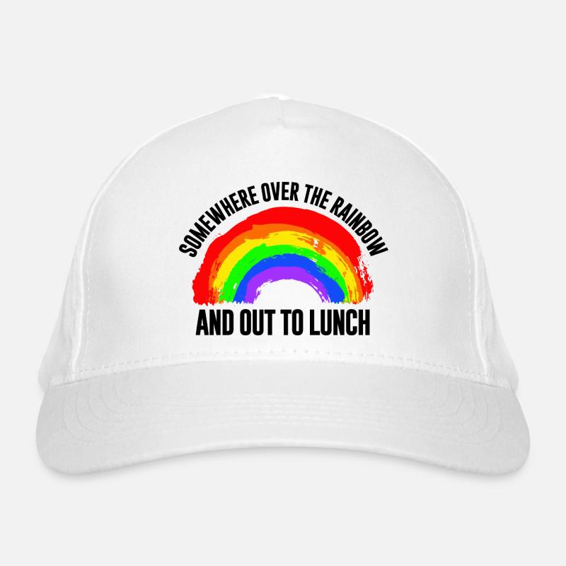 Regenbogen Signet Bio-Baseballkappe