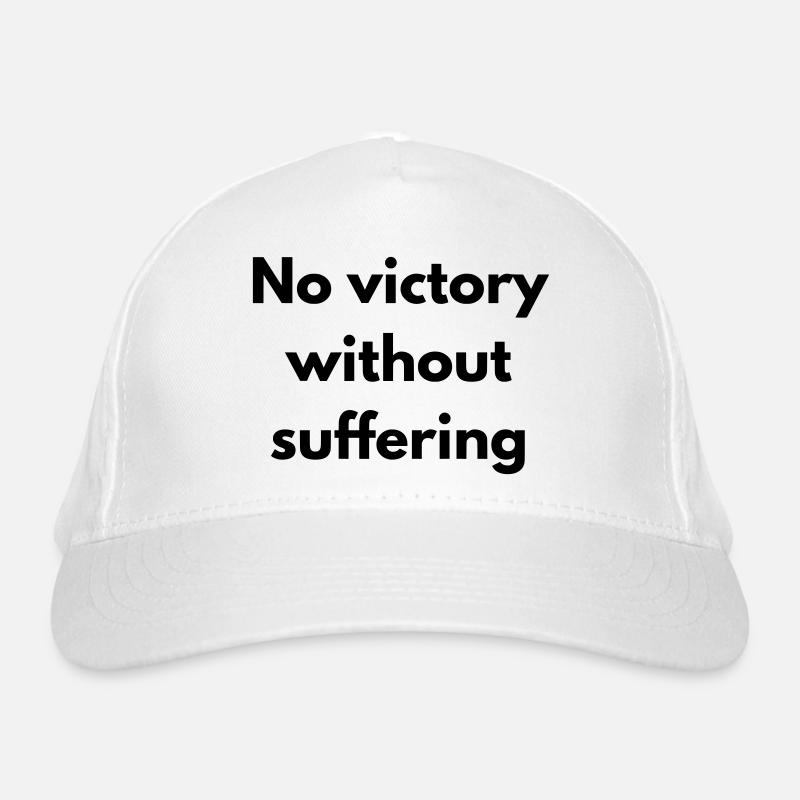 No victory without suffering Casquette classique bio