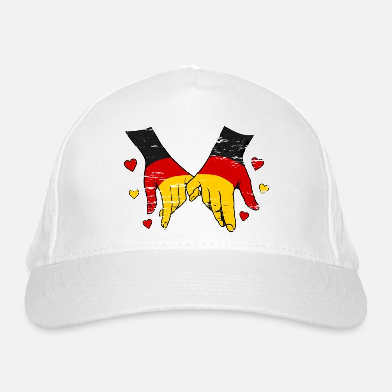 Drapeau allemand main dans la main utilisé Casquette classique bio