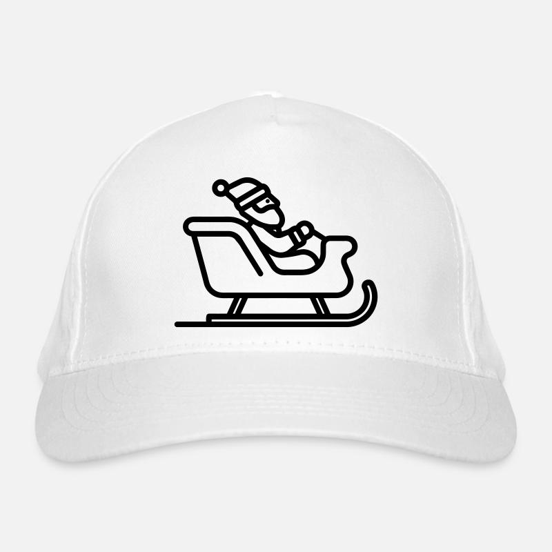 Santa's Schlitten Bio-Baseballkappe