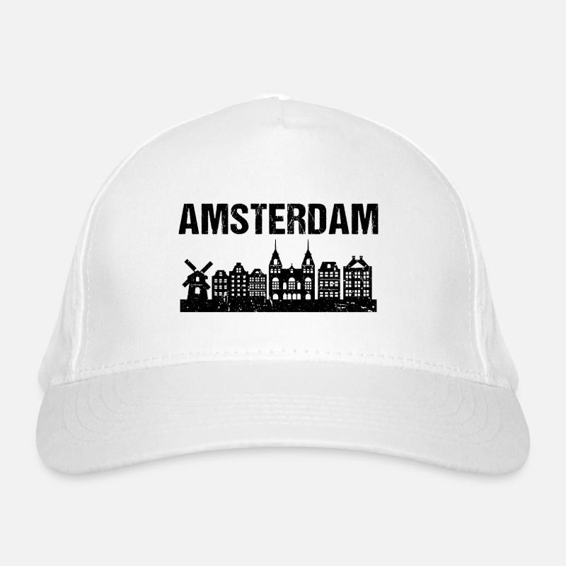 Amsterdam Skyline City Organic Baseball Cap