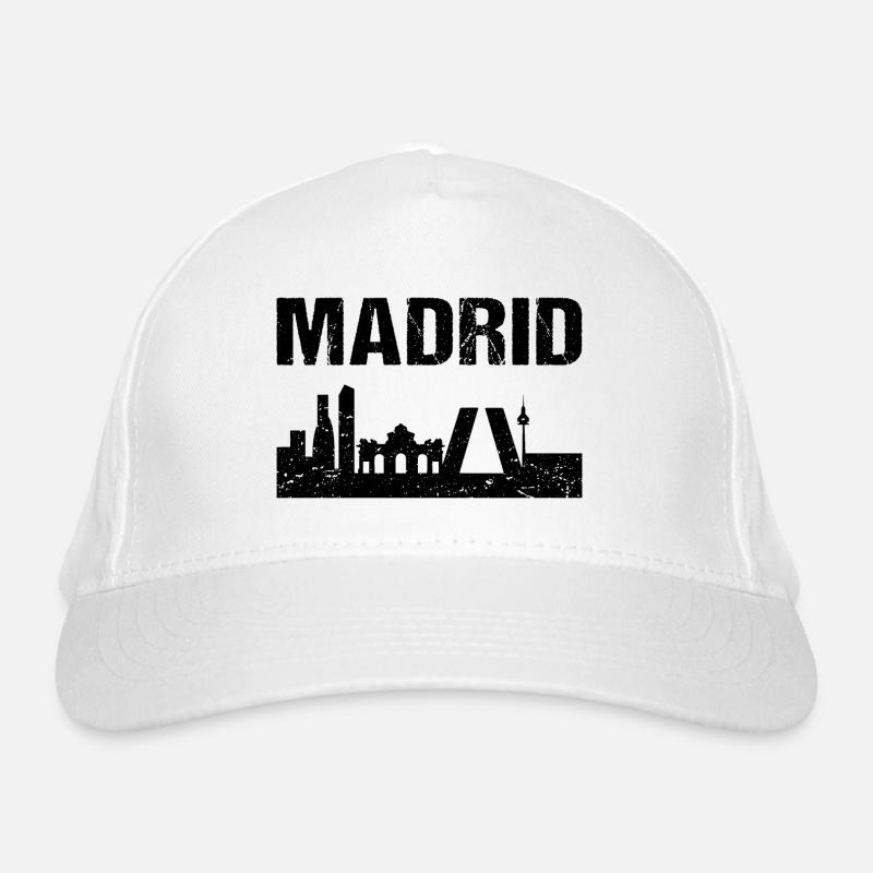 Madrid Skyline Spain Capital Madrid Organic Baseball Cap