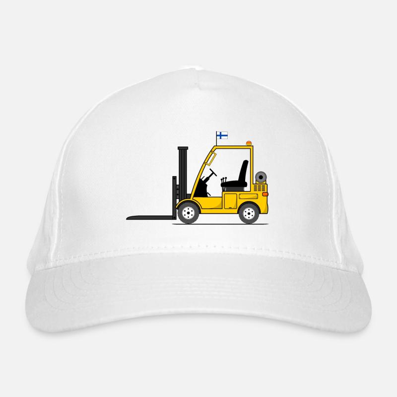 Chariot élévateur à fourche drapeau Finlande Casquette classique bio