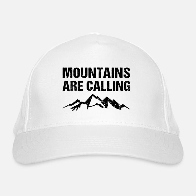 Mountains Are Calling Berge Outdoor Organic Baseball Cap