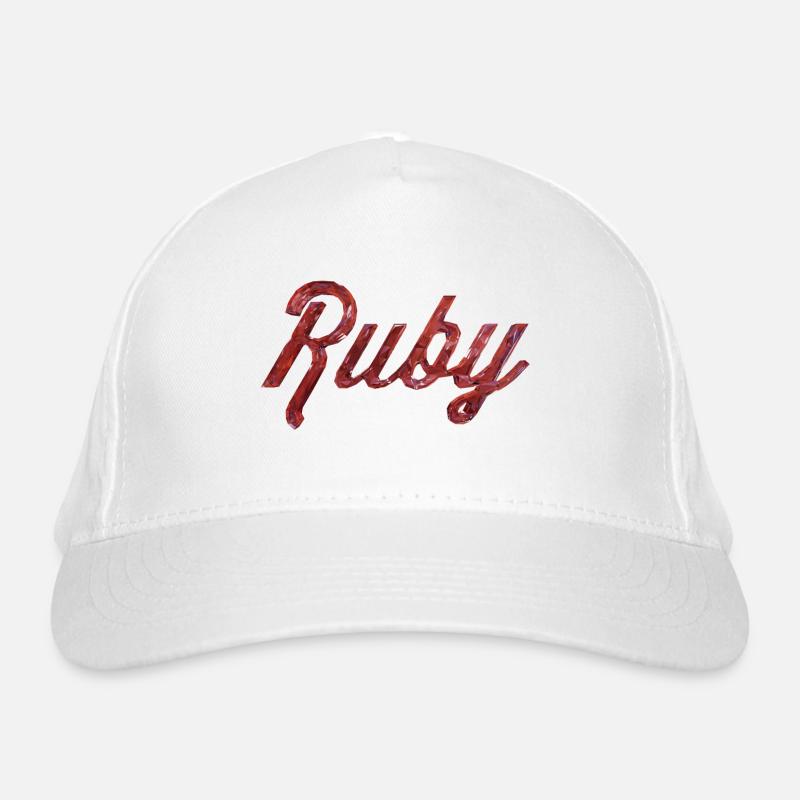 Ruby Stilisierter Text Bio-Baseballkappe