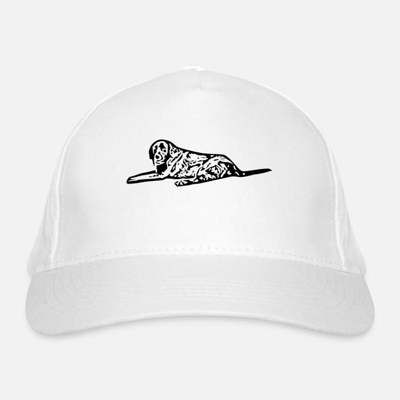 Chien Noir Abstrait Casquette classique bio