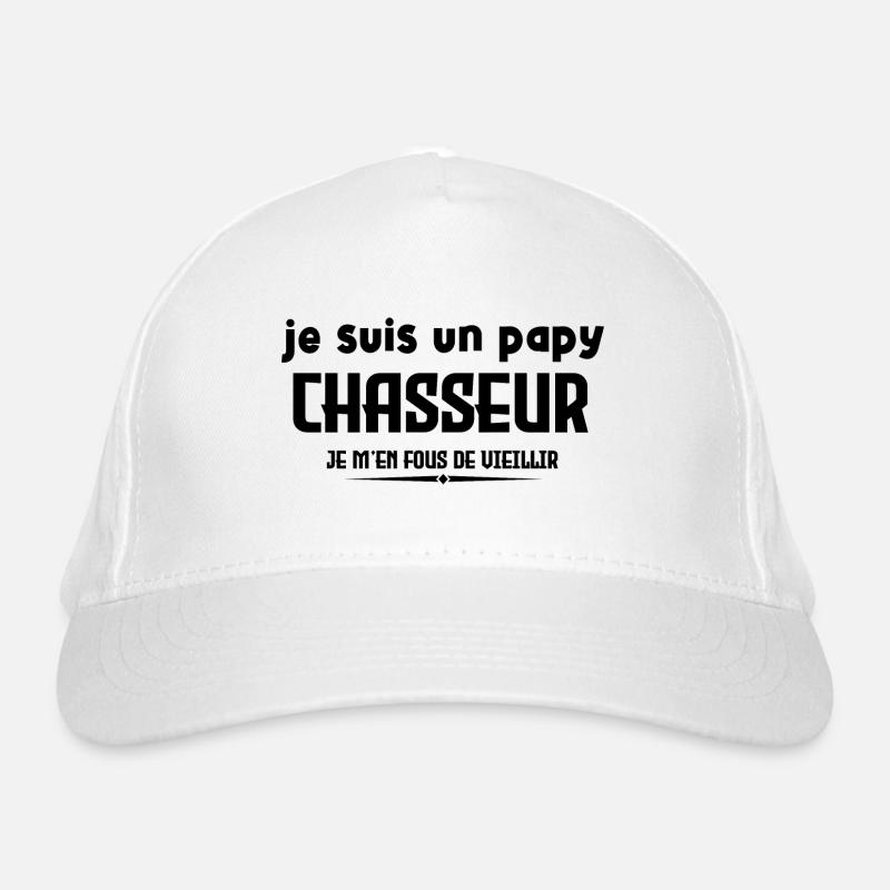 Je suis un papy chasseur Casquette classique bio