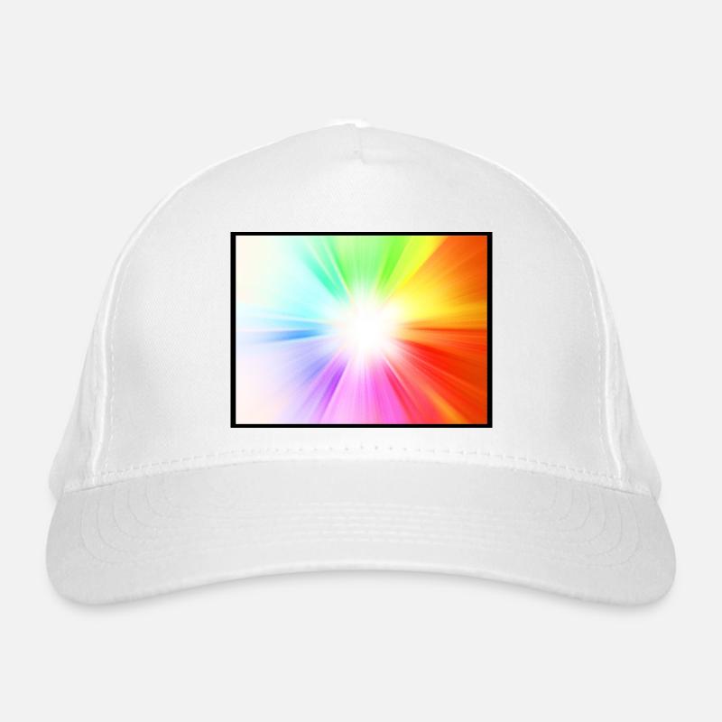 Regenbogen Punkte Bio-Baseballkappe