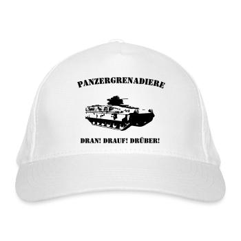 Panzergrenadiere Logo - Bio-Baseballkappe - Weiß - Vorne