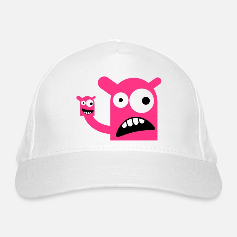 Ein Monster mit einer Monster-Puppe Bio-Baseballkappe