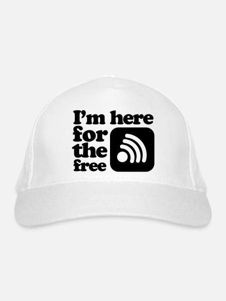Internet - Casquette classique bio - blanc - Devant