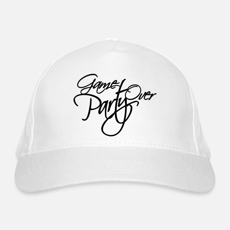 Logo de jeu parti du texte Casquette classique bio