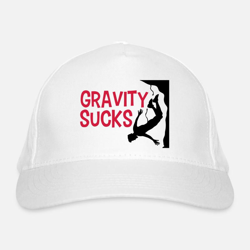 gravity sucks escalades impressionnant logo design lus Casquette classique bio